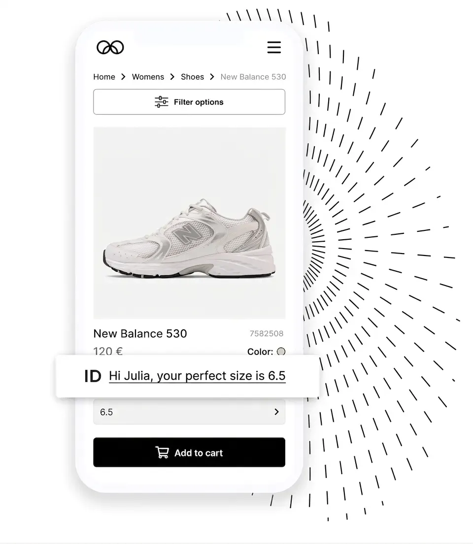 Structured product catalog showing four fashion items with metadata and automatic recognition